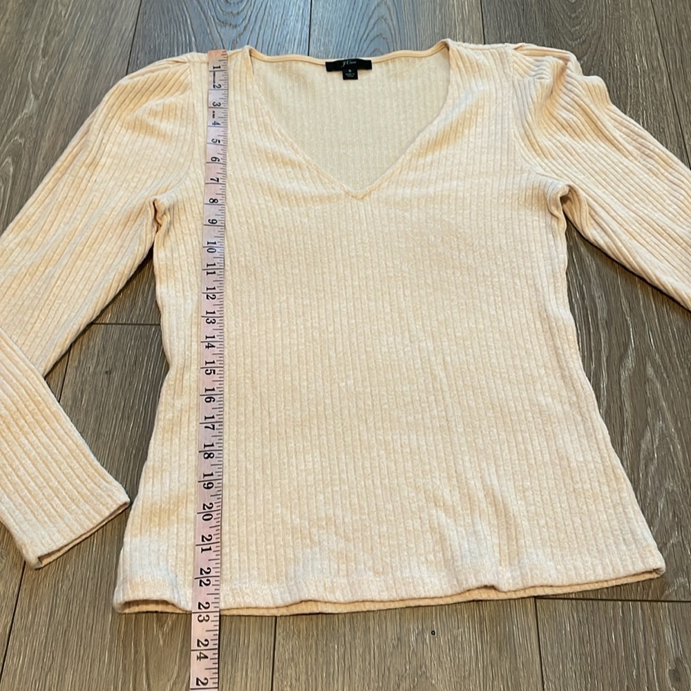 J.Crew Ribbed Puff Sleeve Top - Picture 8 of 10
